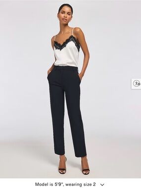 Express Editor Stretch Twill Super High Waisted Straight Ankle Pant